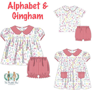 Alphabet and Gingham