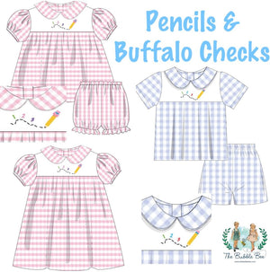 Pencils and Buffalo Checks