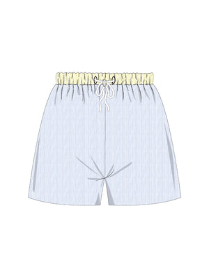 Boys Light Blue Swim Shorts from the Seersucker Swimwear Collection