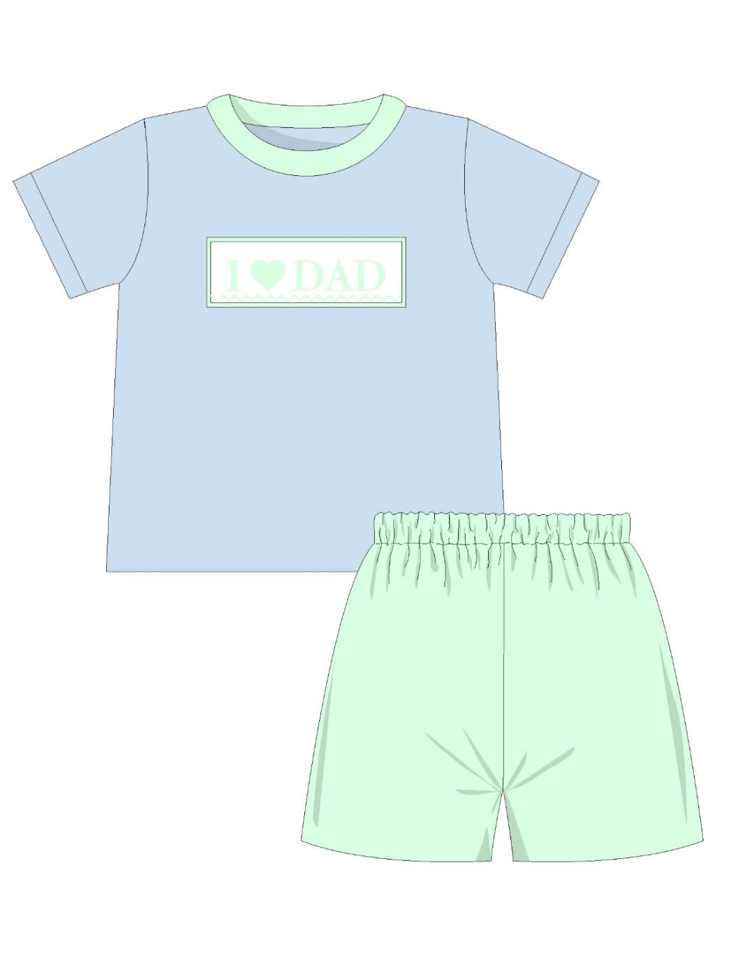 Boys Short Set from the Fathers Day Collection