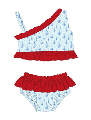 Girl Two Piece Swimsuit from the Boats Swimwear Collection