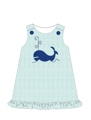 Girls Dress from the Great Big Whale Collection