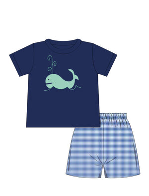 Boys Short Set from the Great Big Whale Collection