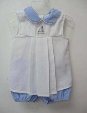 Boys Sleeveless Top Short Set from the Sailboat Collection