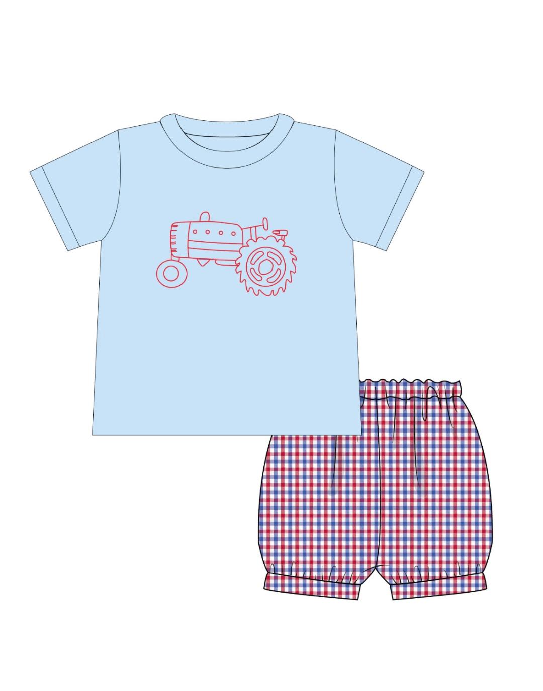 Boy Short Set from the Tractor Collection