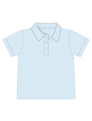 Light Blue Short Sleeve Polo Shirt from The Polo Collection