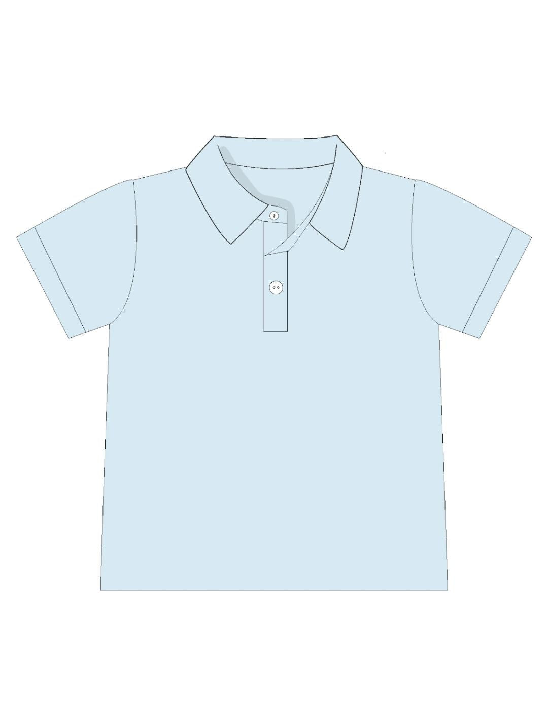 Light Blue Short Sleeve Polo Shirt from The Polo Collection