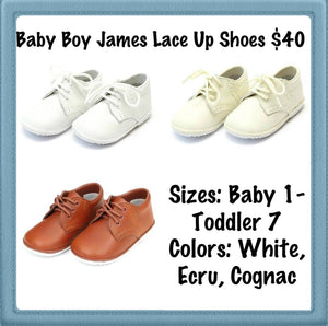 Baby Boy Shoes - Style James Lace Up