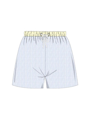 Boys Mint Green Swim Shorts from the Seersucker Swimwear Collection