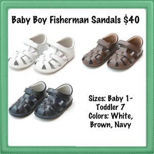 Baby Boy Shoes - Style Fisherman Sandal