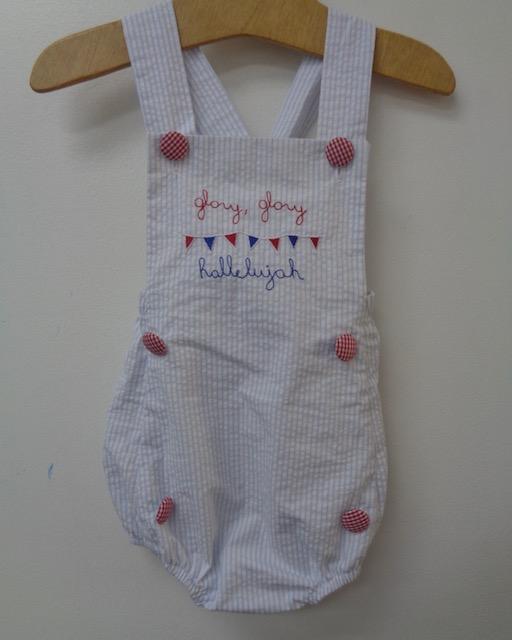 Boys Sunsuit from the Glory, Glory Hallelujah Collection