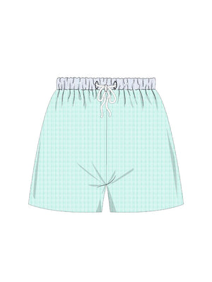 Boys Light Blue Swim Shorts from the Seersucker Swimwear Collection