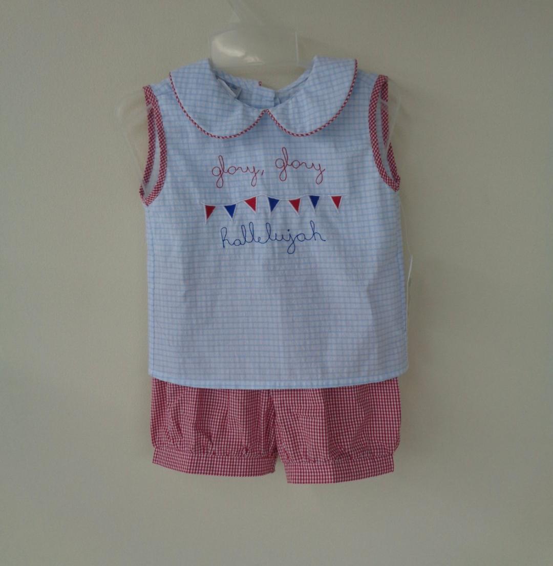 Boys Sleeveless Set from the Glory, Glory Hallelujah Collection